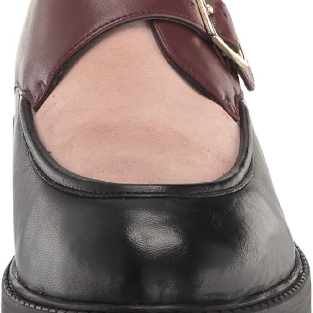 Seychelles Women's Catch Me Monk-Strap Loafer in Burgundy/Blush Size 7.5 - Picture 2 of 8